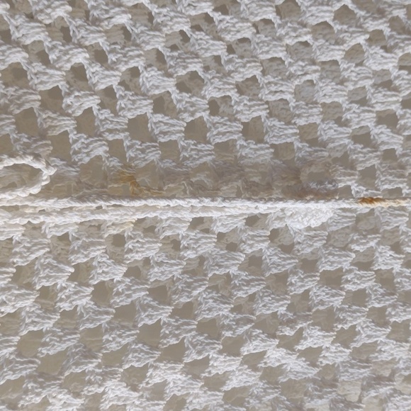 White lacy poncho y2k - Picture 2 of 3